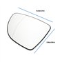 Attisfiera Glace Dégivrante de Rétroviseur Avant Gauche pour Captur Clio Zoé 963669996R Glace De Rétroviseur Chauffant Verre mir