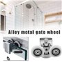 Nicoone Roulettes de Porte de Douche,23 mm Roues en Haut ou en Bas, porte Coulissante Douche pour Cabine Salle de Bains Porte en