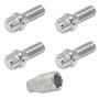 Konuooer 4X Ecrous de Roue Antivol Jeu de Boulons Roue Antivol Roue compatibles pour A1 A3 A4 A5 Golf Jetta Seat O-pel Vivaro X3
