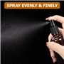 Flacon Spray Vide Verre 50ml, Lot de 6 flacons pulvérisateurs vides bouteilles en verre marron Kit avec entonnoir, pipettes et é