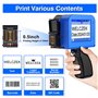 WELCZEK MP10 Mini Imprimante Portable avec Cartouche d'encre à Séchage Rapide Machine de Codage à Jet d'encre de Poche pour Date