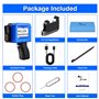 WELCZEK MP10 Mini Imprimante Portable avec Cartouche d'encre à Séchage Rapide Machine de Codage à Jet d'encre de Poche pour Date