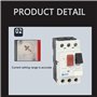 Disjoncteur de protection de moteur GV2 3P Type disjoncteur de moteur magnétique thermique (6A-10A)