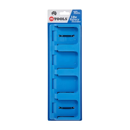 Support mural pour batteries Makita 18 V - Support de batterie - Montage facile - Idéal pour atelier ou van - Avec gabarit de fi