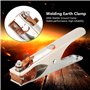 Pince de Masse Soudure, 300A Laiton Support D'électrode de Soudage Pince de Câble de Terre Pince à Mâchoire Pince Robuste pour M