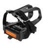 1 Paire de pédales de vélo en Nylon Creuses pédales de Cyclisme avec cale-Pieds et Sangles pour VTT vélo de Route