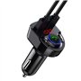 Transmetteur FM Bluetooth pour Voiture G32 12-24V Adaptateur de Voiture Bluetooth Lecteur MP3 FM Carte mémoire Mains Libres A2DP