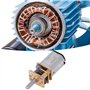 Motoréducteur, Ga12-N20 Dc6v 100 Tr/Min Moteur à Courant Continu à Réducteur De Vitesse Avec Boîte De Vitesses En Métal, Motoréd
