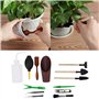 13 Pièces Mini Jardin Main Ciseaux Ensemble Creuser arrosage Plantation Pelle succulente Outil Miniature Plantation Jardinage Ou