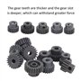 Engrenage de Moteur RC, 10 pièces/Ensemble 16 T-25 T 7075 48 P pignon d'engrenage de Moteur en Acier Accessoire RC adapté aux Mo