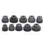Engrenage de Moteur RC, 10 pièces/Ensemble 16 T-25 T 7075 48 P pignon d'engrenage de Moteur en Acier Accessoire RC adapté aux Mo