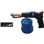 SMH LINE® Brûleur à gaz avec 4 cartouches à souder chalumeau à souder Allume-gaz Bunsen Brûleur à gaz avec flamme réglable Allum