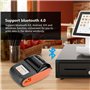 Socobeta Imprimante Thermique sans Fil USB d'imprimante de Ticket de reçu Bluetooth 4.0 avec Batterie Lithium-ION Rechargeable 1