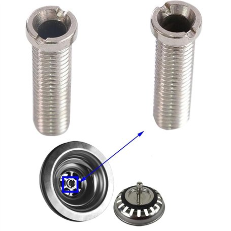 Lot de 2 vis creuses pour évier