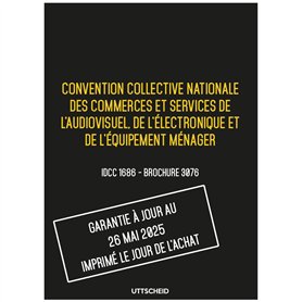 Convention collective nationale Electroménager 26 mai 2025 - Brochure 3076 + grille de Salaire