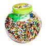 Hama - Pot Vert 15000 perles +3 plaques couleurs - Perles à repasser taille Midi - Loisirs créatifs