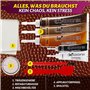 Coconix Kit de Réparation Cuir et Vinyle - Marron & Nuances | Répare déchirures, Trous, Rayures et écaillages sur Meubles, siège
