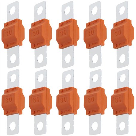 NIYATA Fusible Midi 30A 32V à Courant Élevé - Grand Orange pour Camions
