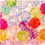 Assortiment de 320 perles rondes à facettes en cristal Diamètre 10 mm Multicolore Perles pour travaux manuels, bracelets, bijoux
