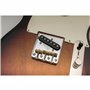 Wilkinson WTB Style Vintage Pontets Tele Compensés Laiton pour Fender Telecaster Guitare électrique, Doré (Jeu de 3)
