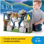 Fisher-Price Imaginext Coffret Château Fort Aventure du Lion avec Une Figurine de Roi, Jouet pour Enfant de 3 à 8 Ans, HCG45 Mul