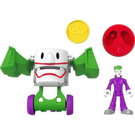Fisher-Price imaginext DC Super Amis manettes de Vitesse Le Joker et laff Mobile