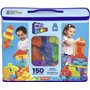 MEGA Bloks Coffret de Construction Maxi Sac de Construction avec 150 gros blocs de construction colorés et 1 sac de rangement, p