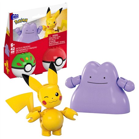 MEGA Pokémon Coffret Pikachu et Métamorph jouet de construction avec figurines articulées