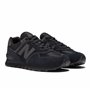 New Balance Homme NB 574 Sneakers, Noir (Triple Black Eve), 41.5 EU