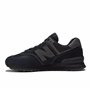 New Balance Homme NB 574 Sneakers, Noir (Triple Black Eve), 42 EU