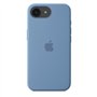 APPLE - iPhone 16E - Coque en silicone - Bleu d'hiver