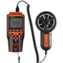 VEVOR Anémomètre Portable -10℃ à 60℃ Mesureur Numérique Vitesse du Vent CFM, Mesure Température du Vent, Flux d'Air, Refroidisse