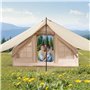VEVOR Tente de Camping Gonflable, 3x2x2 m, Tente de Glamping pour 3 à 5 Personnes Oxford 300D Facile à Installer, avec Pompe à M