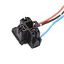 sourcing map 2pcs 3 Terminaux plastique Prise phare H4 Voiture Ampoule Brouillard douille faisceau câblage