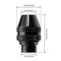 Gasea 2pcs Universel Remplacement du Mandrin sans Clé Mini Mandrin à Changement Rapide Pour Outils Rotatifs Dremel 4486 3000 400