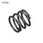 10mm Libre Longueur Ressort Acier Extension Ressort Noir 10Pcs