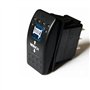 E Support™ Interrupteur à Bascule Commutateur 7 Broches Momentané Lampe Lumière LED Bleu 12V pour Voiture Bateau Winch in Out