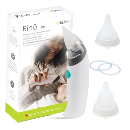 BBLÜV Rinö - Aspirateur Nasal Électrique pour Bébé dès la Naissance avec Embouts en Silicone Souple