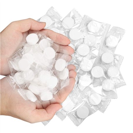 LAITER 200 Pcs Serviettes Compressées Jetable pour Voyage Mini Serviette Comprimée Portable pour Lavege Visage Démaquillage Peti