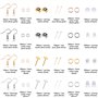 BQTQ 3600 Pièces Kit de Fabrication de Boucles d'oreilles Accessoires de Bijoux DIY Kit Fabrication de Bijoux Convient aux Début