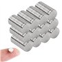 Petits Aimants de Réfrigérateur Aimants Néodyme Puissants 10mm x 1mm 100 Pcs Aimant en Terres rares pour Frigo Bricolage Blanc T