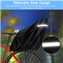 Housse de pluie pour siège de vélo pour enfant, Housse Imperméable Siège Vélo Enfant avec Bandes réfléchissantes Protection cont