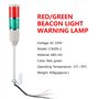1PC LTA205-2 220V Voyant d'avertissement Ampoule d'équipement d'urgence Lampe mixte rouge et verte