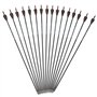 SHARROW 12pcs Flèche en Carbone 30 Pouces Flèches de Chasse Spine 400 Flèches et Arcs Carbone Flèches Tir à l’Arc pour Chasse et