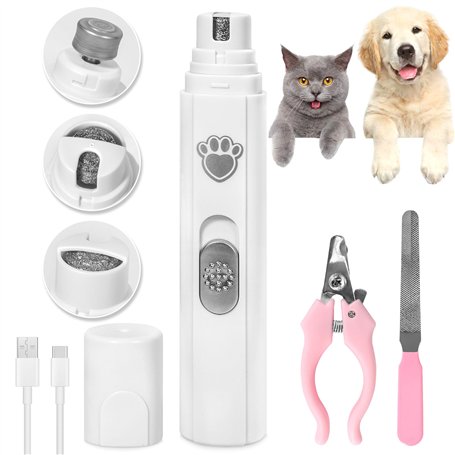 AQXONG Lime à Ongles Électrique pour Chat et Chien