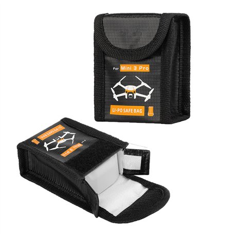 Fututech Sac de Rangement de Batterie Lipo pour DJI Mini3 Mini 3 Pro Housse Etui de Protection Boîte de Stockage de Batterie Ant