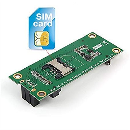 LeHang Mini PCI-E to USB Adapter Test 3G/4G WWAN Module Mini Pci-E Express Wireless to USB 4Pin Adapter Card with SIM Card Slot