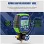 MR CARTOOL Manomètre Numérique Gaz Basse Pression HVAC Réfrigérant Collecteur Manomètres Numériques pour Systèmes de Réfrigérati
