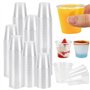 Kleemeiero 200PCS Verres à Shot Réutilisables en Plastique 30ML Verre à Liqueur Shooter Réutilisable Gobelets de Service Réutili