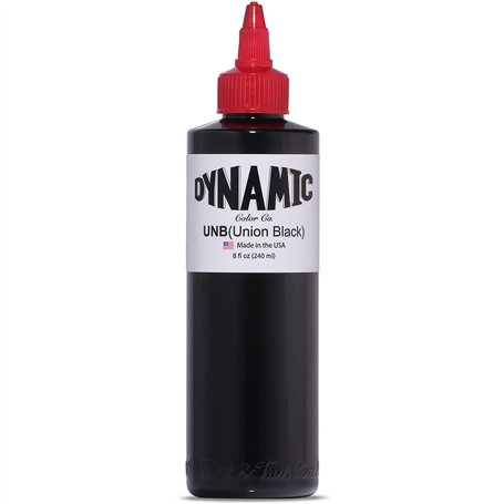 Dynamic Color Union Encre de tatouage noire conforme à la norme REACH 240 ml